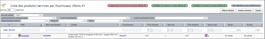 Modification en masse des statuts produits fournisseur DoliPlus