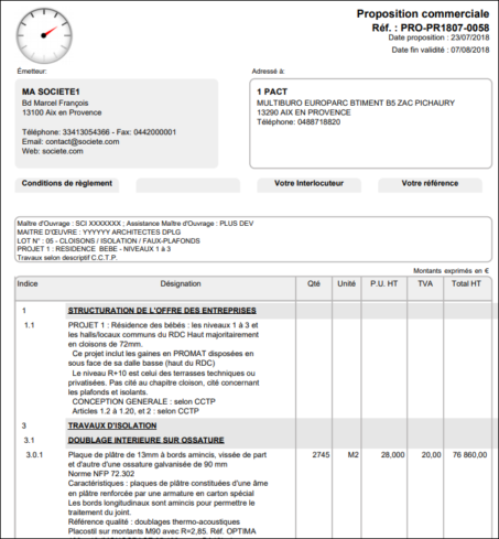 indices sur les lignes de devis dans DoliPlus pour r&eacute;pondre &agrave; un appel d&rsquo;offres