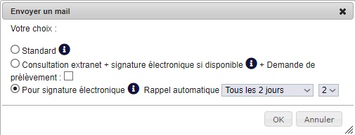 Envoi d'un document en signature &eacute;lectronique DoliPlus
