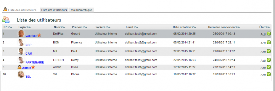 fiche utilisateur Dolibarr enrichie dans DoliPlus