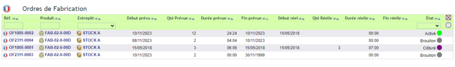 Carnet de fabrication DoliPlus