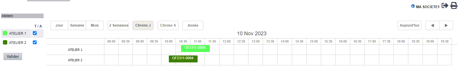 Planning de production DoliPlus