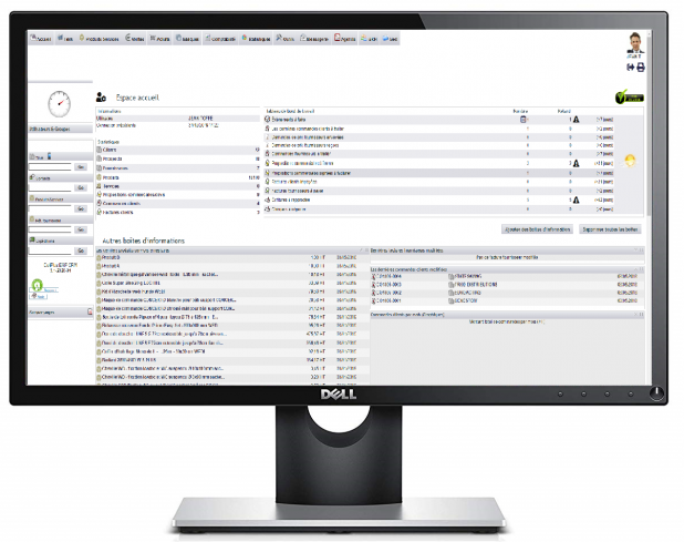 Naviguer dans DoliPlus sur ordinateur de bureau