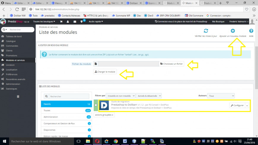 Mise &agrave; jour du connecteur Prestashop 1.7 dans DoliPlus