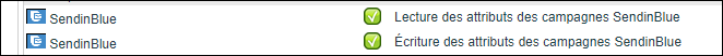 Droits utilisateurs pour les campagnes SMS