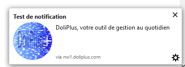 test des notifications des &eacute;v&eacute;nements dans DoliPlus