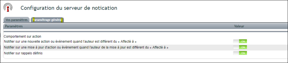 configuration des notifications des &eacute;v&eacute;nements dans DoliPlus