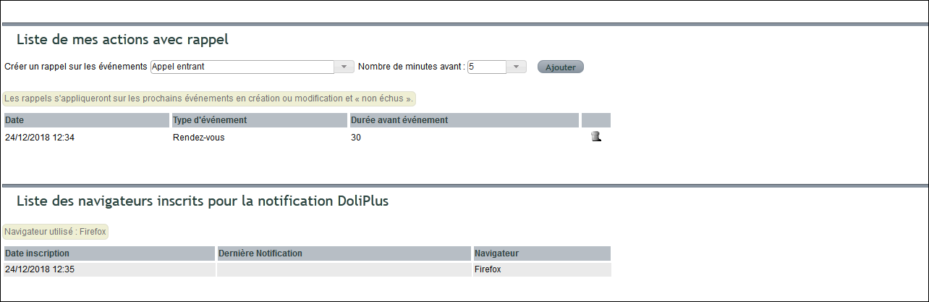programmer un rappel d'&eacute;v&eacute;nement dans DoliPlus