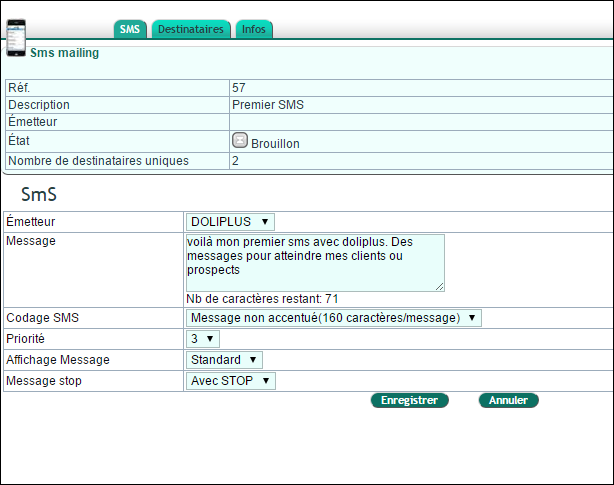 Software per l'invio di SMS