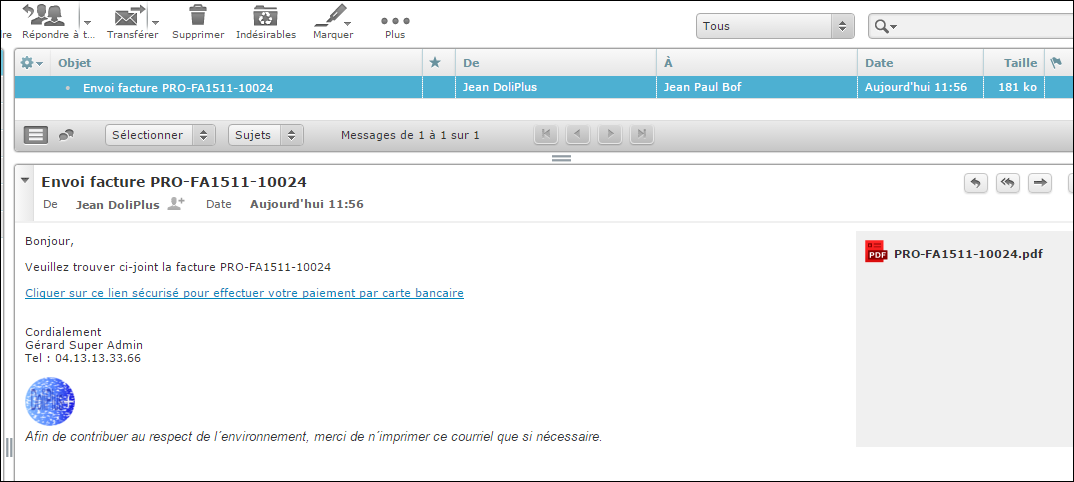 Paiement en ligne Paybox par cartes bancaires avec Dolibarr