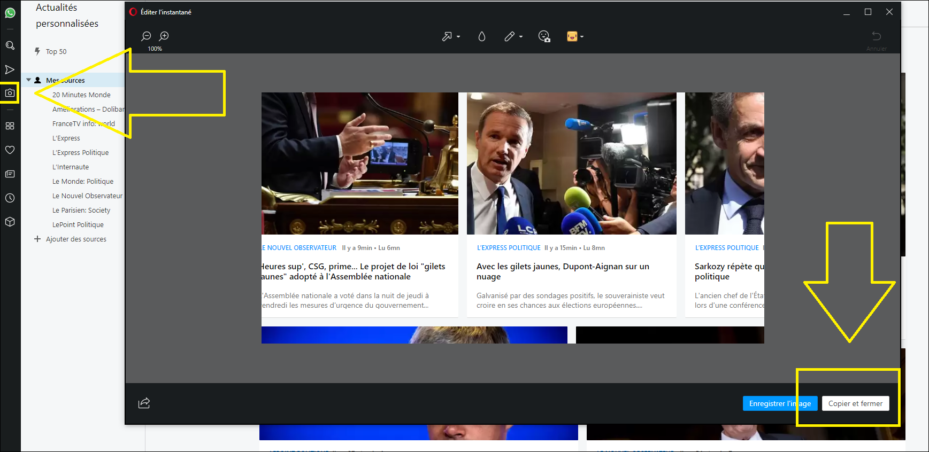 capture d&rsquo;&eacute;cran navigateur pour coller une image dans l&rsquo;&eacute;diteur DoliPlus