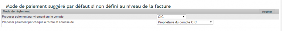 information bancaire sur facture : choix du compte bancaire dans DoliPlus
