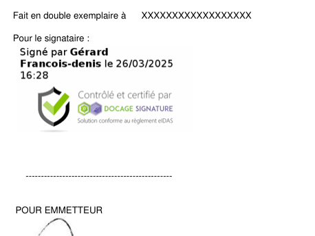 Rendu d'une signature &eacute;lectronique visuelle DoliPlus