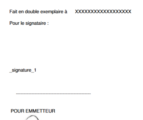 Tag de signature &eacute;lectronique dans le document source