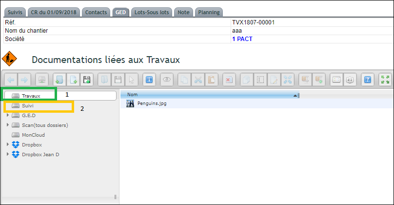 GED des documents de suivi de chantier DoliPlus