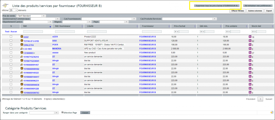 FAQ produits et services dans DoliPlus