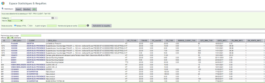 Import CSV des tarifs clients DoliPlus