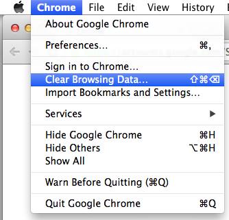 Effacer les donn&eacute;es de navigation dans Chrome sur Mac