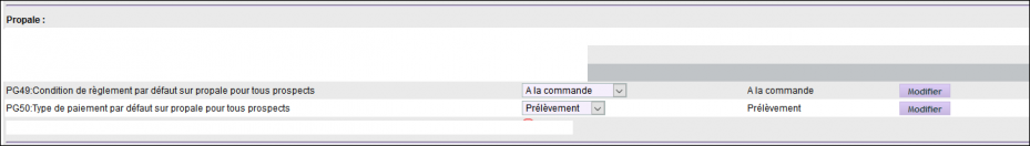 conditions de r&egrave;glement par d&eacute;faut dans DoliPlus