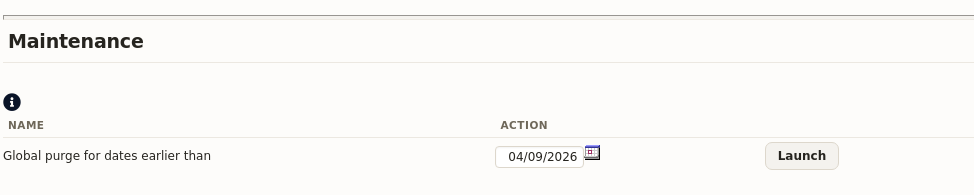 global purge of archived emails by date, in the DoliPlus configuration screen