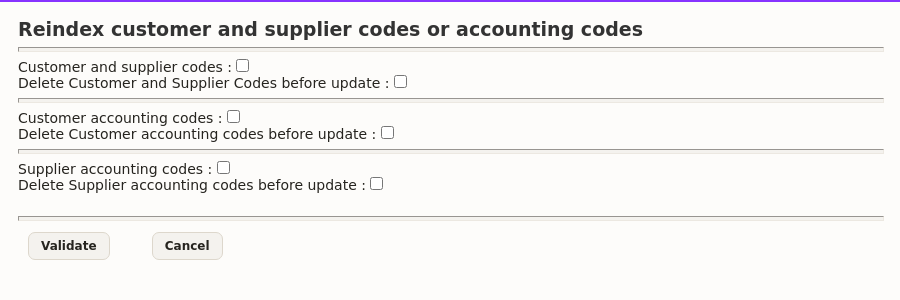 export accounting entries: reindexing third-party accounting codes in DoliPlus