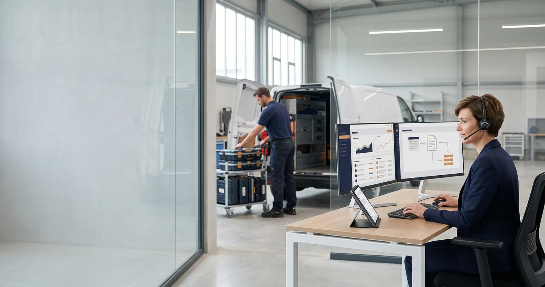 Intervention & SAV — Interventions et SAV : demandes, plannings de techniciens, contrats de maintenance