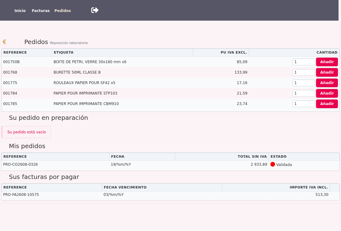 portal extranet: sus clientes profesionales piden a sus precios negociados
